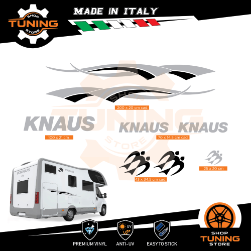 Prodotto: Kit-Camper_Knaus_Q - Camper Aufkleber Kit Knaus