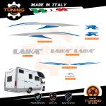 Kit Decalcomanie Adesivi Stickers Camper Laika - versione O