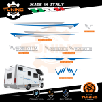 Kit Decalcomanie Adesivi Stickers Camper Mobilvetta - versione G