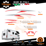 Kit Decalcomanie Adesivi Stickers Camper Mobilvetta - versione M