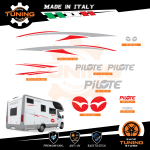 Kit Decalcomanie Adesivi Stickers Camper Pilote - versione P