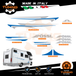 Autocollants de Camper Kit Stickers Possl - versione L