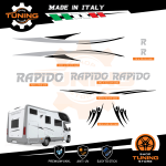 Kit Decalcomanie Adesivi Stickers Camper Rapido - versione H