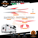 Kit Decalcomanie Adesivi Stickers Camper Rapido - versione L