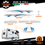 Kit Decalcomanie Adesivi Stickers Camper Rapido - versione N