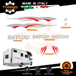 Kit Decalcomanie Adesivi Stickers Camper Rapido - versione O