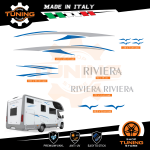 Kit Decalcomanie Adesivi Stickers Camper Riviera - versione L