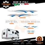 Kit Decalcomanie Adesivi Stickers Camper Riviera - versione O