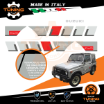 Auto Aufkleber Kit Suzuki Samurai Silver 4x4