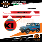 Car Stickers Kit Decals Suzuki SJ 410 Texture Red A
