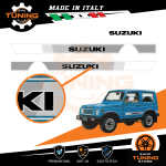 Car Stickers Kit Decals Suzuki SJ 413 Texture Silver A