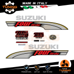 Outboard Marine Engine Stickers Kit Suzuki DF 225 cv - Four Stroke V6