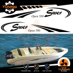 Kit Autocollants Bateau Saver 580 Open