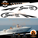 Kit de pegatinas para barcos Saver 590 Cabin