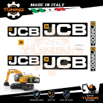 Kit Adesivi Mezzi da Lavoro JCB Escavatore JS500LC