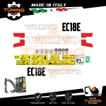 Work Vehicle Stickers Volvo Excavator EC18E