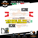 Work Vehicle Stickers Volvo Excavator EC20E