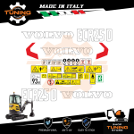 Kit Adesivi Mezzi da Lavoro Volvo Escavatore ECR25D