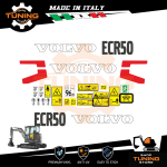 Kit Adesivi Mezzi da Lavoro Volvo Escavatore ECR50F