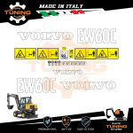 Kit Adesivi Mezzi da Lavoro Volvo Escavatore EW60C
