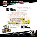 Kit Adesivi Mezzi da Lavoro Volvo Rullo DD105 OSC