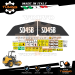 Kit Adesivi Mezzi da Lavoro Volvo Rullo SD45B