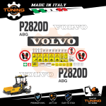 Kit Adesivi Mezzi da Lavoro Volvo Vibrofinitrice P2820D ABG