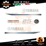 Outboard Marine Engine Stickers Kit Yamaha 25 cv - Four Stroke T25 High Thrust