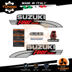 Outboard Marine Engine Stickers Kit Suzuki DF 4 cv A - Four Stroke OLD