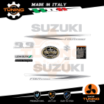 Kit Adesivi Motore Marino Fuoribordo Suzuki DF 9.9 cv B - Four Stroke White