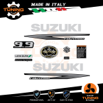 Outboard Marine Engine Stickers Kit Suzuki DF 9.9 cv B - Four Stroke Black