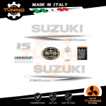 Kit Adesivi Motore Marino Fuoribordo Suzuki DF 15 cv A - Four Stroke White