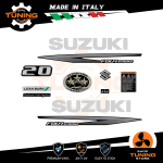 Outboard Marine Engine Stickers Kit Suzuki DF 20 cv A - Four Stroke Alack