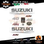 Kit Adesivi Motore Marino Fuoribordo Suzuki DF 40 cv A - Four Stroke ARI WHITE A