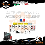 Work Vehicle Stickers Manitou Forklift truck MSI30 G LPG serie 2