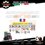 Kit Adesivi Mezzi da Lavoro Manitou Carrello Elevatore MSI25 G serie 2