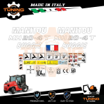 Kit Adesivi Mezzi da Lavoro Manitou Carrello Elevatore MH20-4 T Buggie serie 2-E3