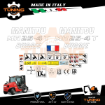 Kit Adesivi Mezzi da Lavoro Manitou Carrello Elevatore MH25-4 T Buggie serie 2-E3