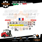 Work Vehicle Stickers Manitou Forklift truck MH25-4 T Buggie K series