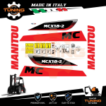 Kit Adesivi Mezzi da Lavoro Manitou Carrello Elevatore MCX18-2 D K ST3A S1