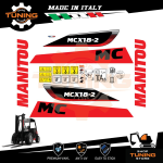 Work Vehicle Stickers Manitou Forklift truck MCX18-2 D K ST3A S1