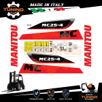 Kit Adesivi Mezzi da Lavoro Manitou Carrello Elevatore MC25-4 D K ST5 S1