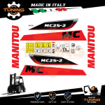 Kit Adesivi Mezzi da Lavoro Manitou Carrello Elevatore MC25-2 D K ST5 S1