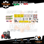 Kit Adesivi Mezzi da Lavoro Manitou Carrello Elevatore M50-4 P ST3B serie 4