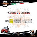 Kit Adesivi Mezzi da Lavoro Manitou Carrello Elevatore M30-4 Serie 3-E2