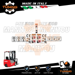 Kit Adesivi Mezzi da Lavoro Manitou Carrello Elevatore ME318 serie 3