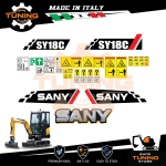 Work Vehicle Stickers Sany excavator SY18C