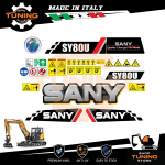 Kit Adesivi Mezzi da Lavoro Sany escavatore SY80U