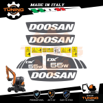 Kit Adesivi Mezzi da Lavoro Doosan escavatore DX55W