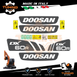 Kit Adesivi Mezzi da Lavoro Doosan escavatore DX60R